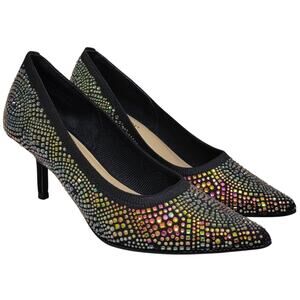 Thalia Sodi Women Heathere Pointed Toe Embellished Pump Heels Size US 6M Black